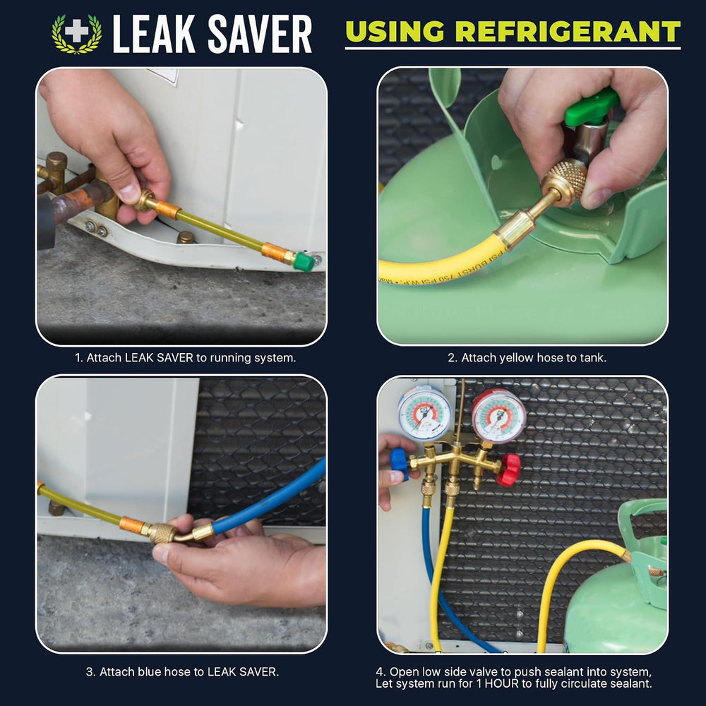 Leak Saver Direct Inject AC Leak Sealer 3-Pack | AC Stop Leak for Most HVAC S...