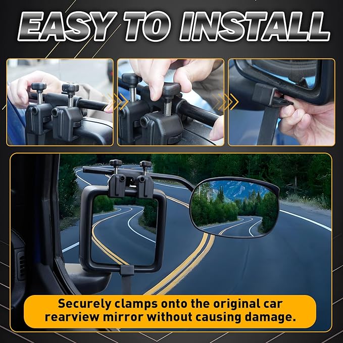 Universal Clip on Towing Mirrors Extensions (2 Pack)