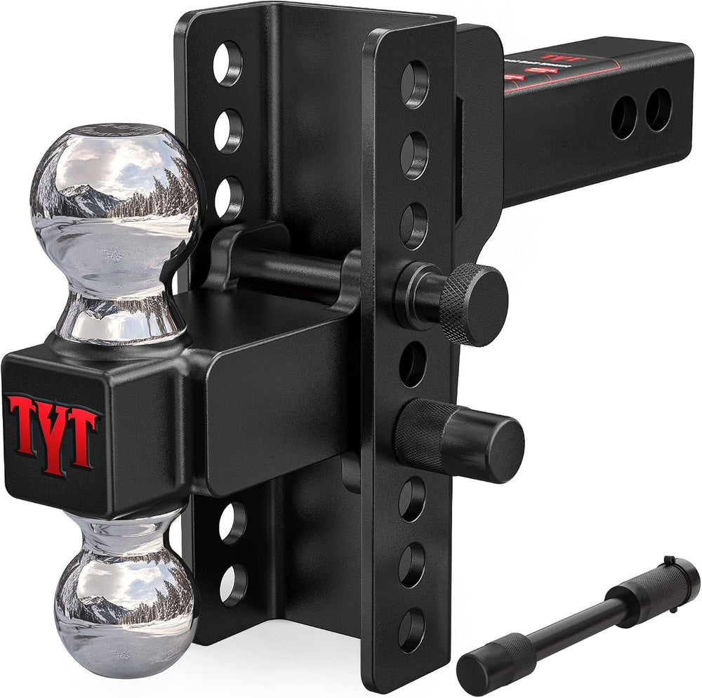 TYT Adjustable Truck Trailer Hitch for 2.5" Receiver, 6" Drop/Rise ...