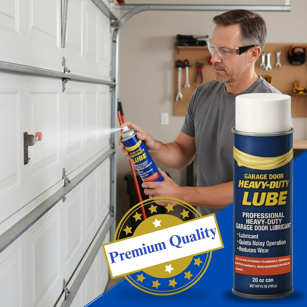 Premium Heavy-Duty Garage Door Lubricant 20oz – Long-Lasting, Multi-Purpose R...