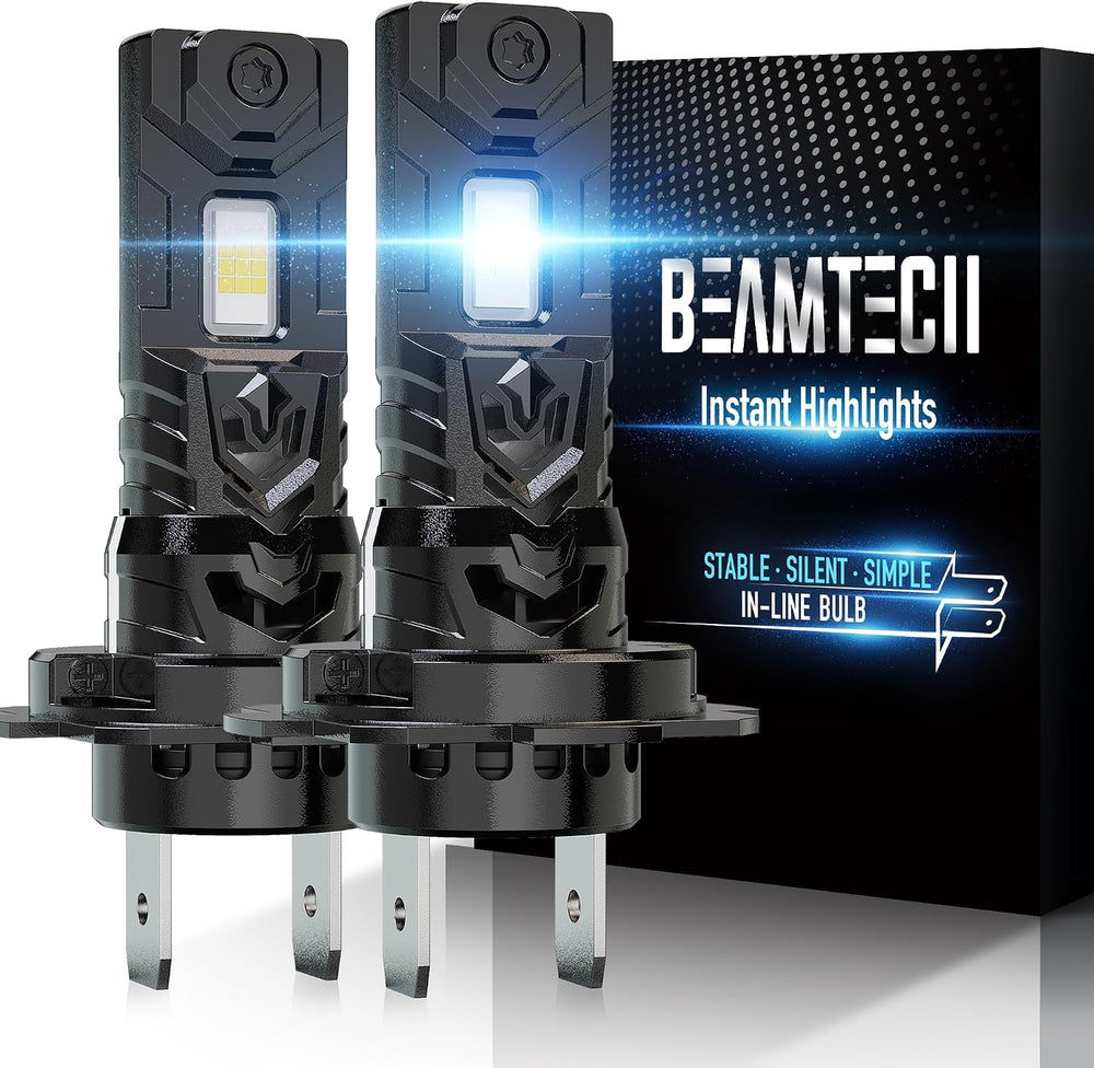 BEAMTECH H7 Light Bulb, No Adapter Need High Speed Fan 6500K Xenon White H7 (...