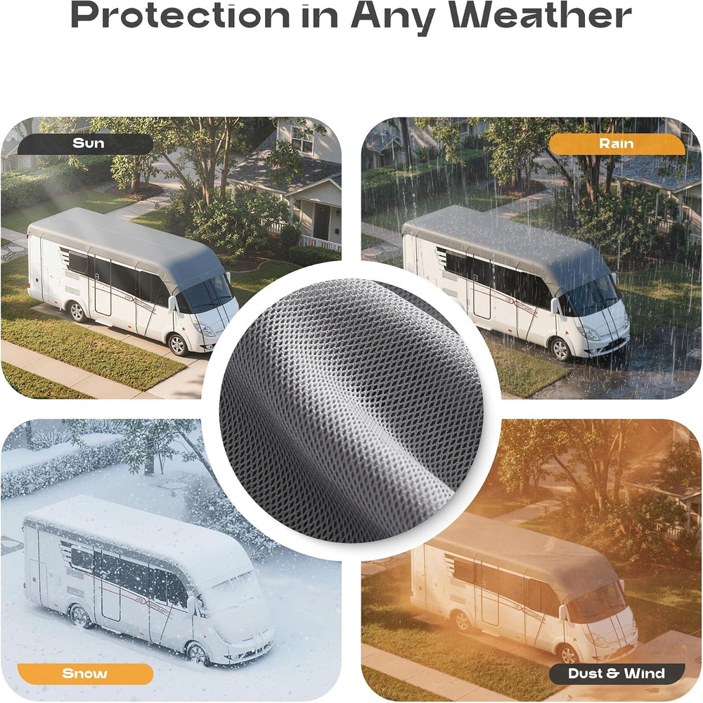 RV Roof Cover Heavy Duty Waterproof UV Resistant for Travel Trailer & Mot...