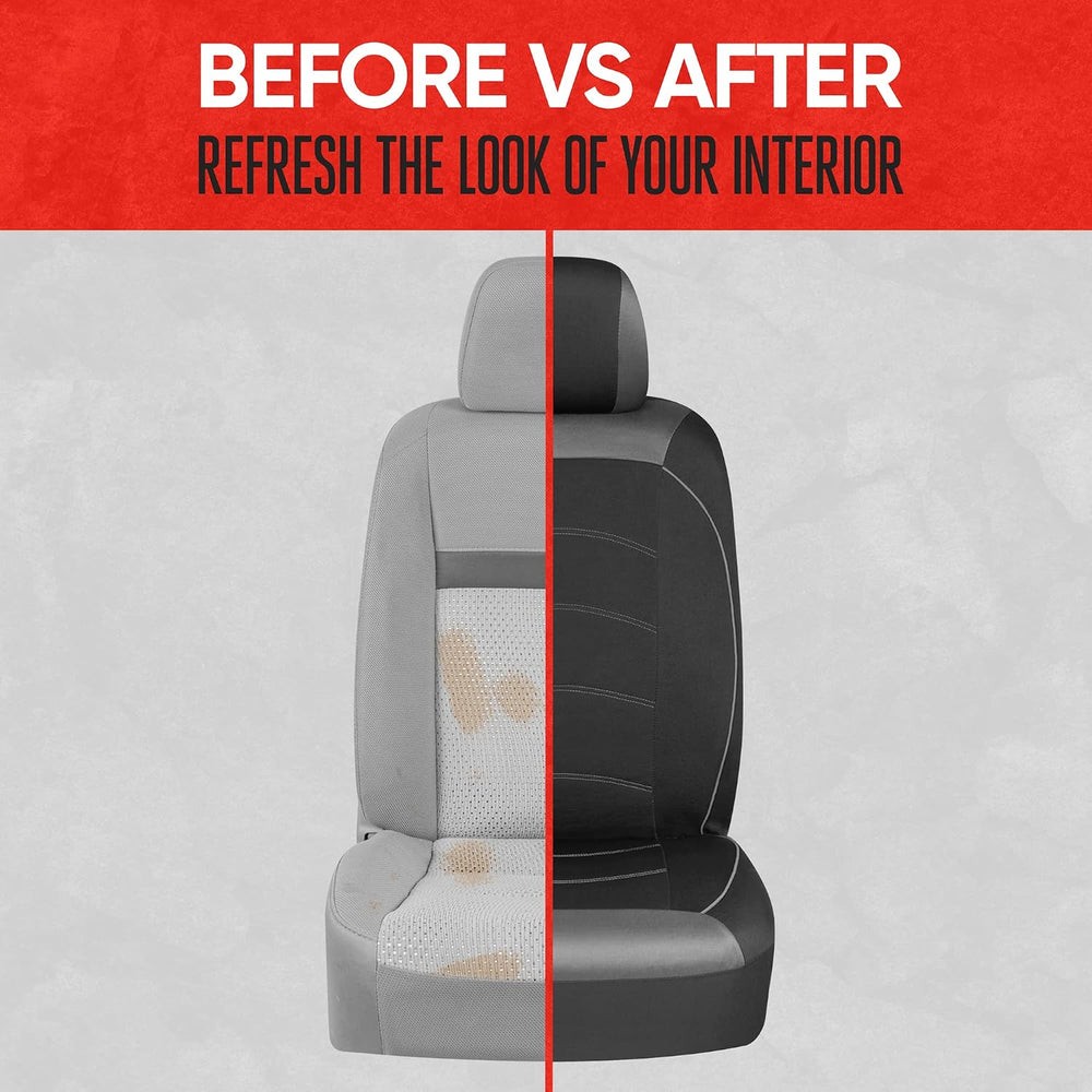 Motor Trend Black Cloth Car Seat Covers for Front Seats – Premium Automotive ...