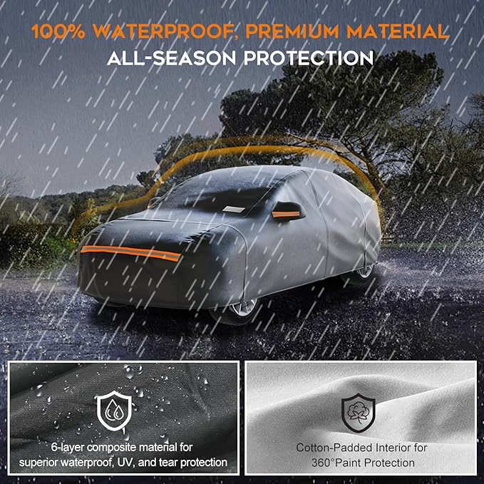 Sedan Car Cover Waterproof All Weather