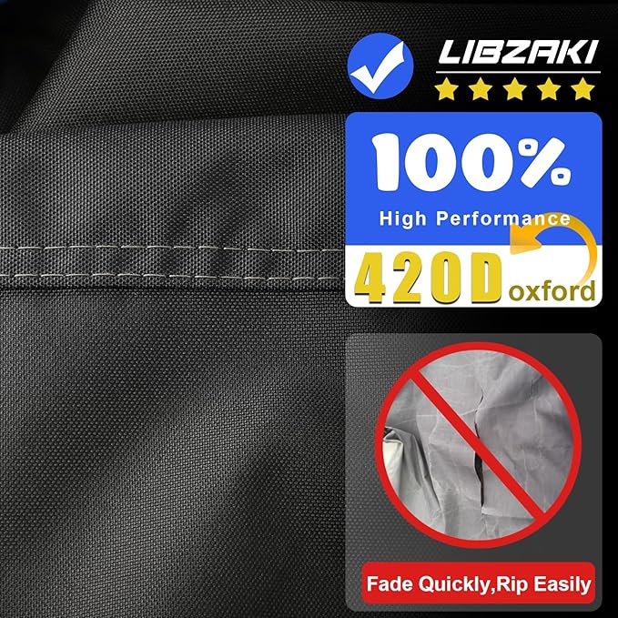 Motorcycle Cover 420D Heavy Duty All Season Universal Weather Waterproof
