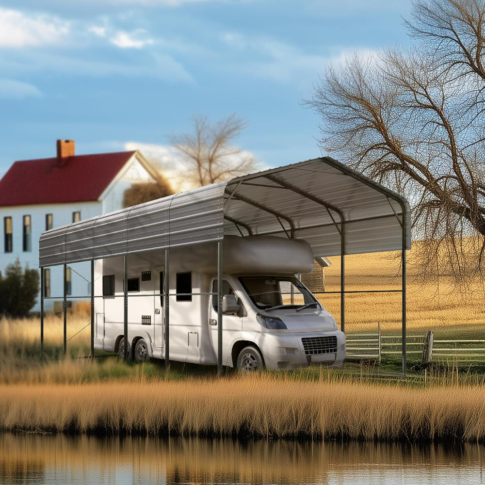 Sophia & William RV Carport14x25ft, Car Canopy Metal Heavy Duty Shelter