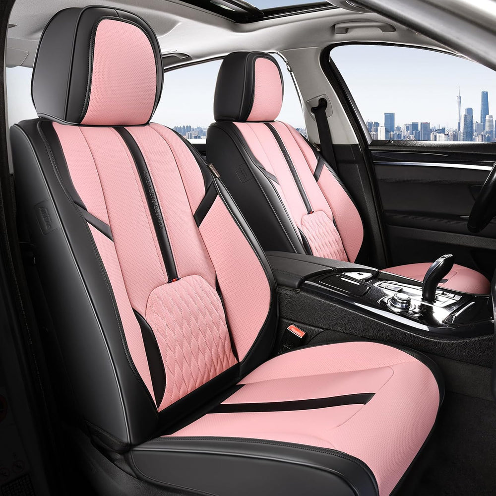 Coverado Seat Covers for Cars, Automotive Seat Covers for Front Seat, Leather...