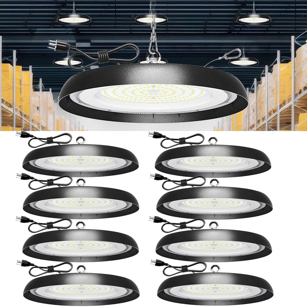 8Pack 200W UFO LED High Bay Light,30000lm 6000K Daylight 2000W Equivalent wit...