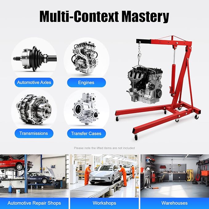 Folding Engine Hoist 1 Ton Engine Crane Lift