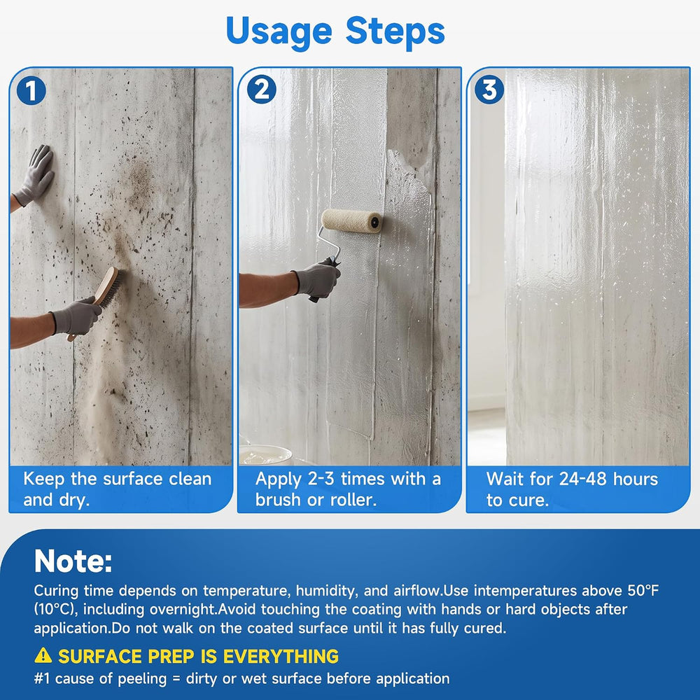 Transparent Waterproof Sealant for Indoor & Outdoor Repairing Leak 70oz