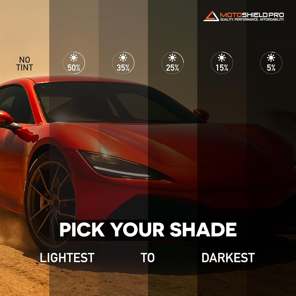 MotoShield Pro 35% VLT Nano Carbon Car Window Tint Film 40” in x 100’ ft Roll...