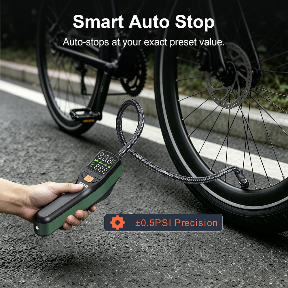 BEVA CAP03 Portable Tire Inflator, 150 PSI Bike Air Pump