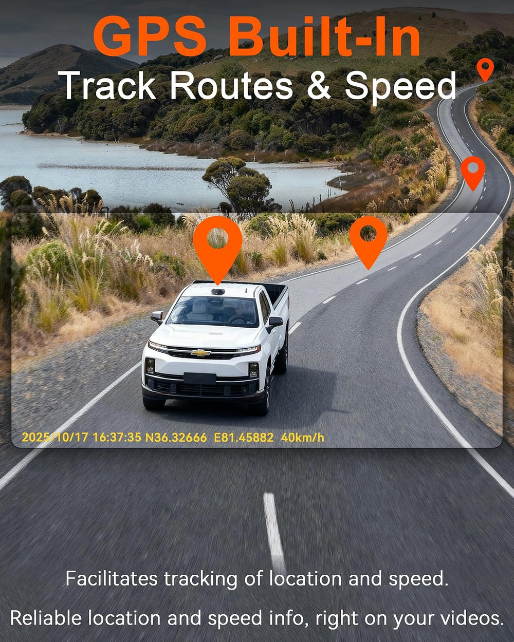 15-Min Easy to Install Dash Cam: Dual Camera with Night Vision for Truck