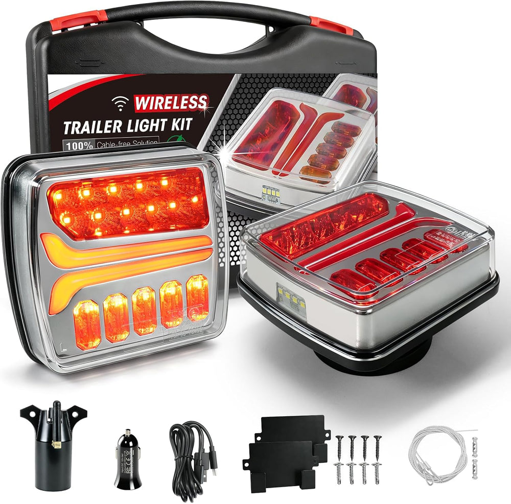 NeaLia CD033 Magnetic Wireless Trailer Lights, LED Tow Light Kit