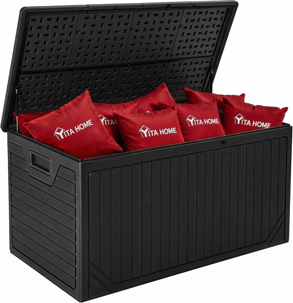 YITAHOME 300 Gallon Extra Large Double-Wall Outdoor Storage Box, Waterproof