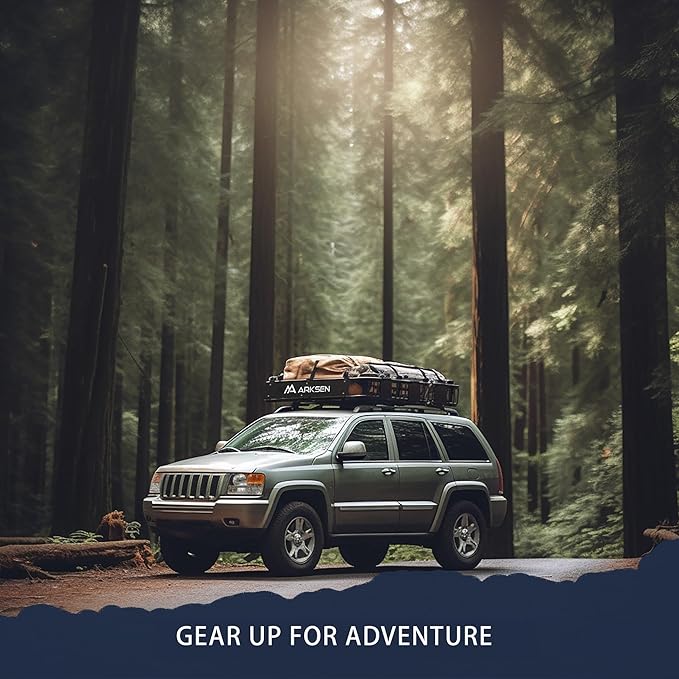 ARKSEN 64 x 50 x 6 Inch Universal Extra Wide 150LB Heavy Duty Roof Rack Cargo