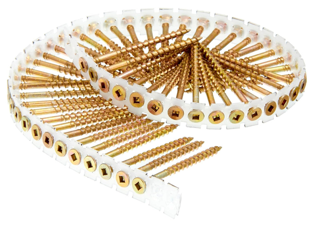 SENCO Duraspin #8x3 Collated Subfloor Wood Screw (08F300Y) 800 ct. tub