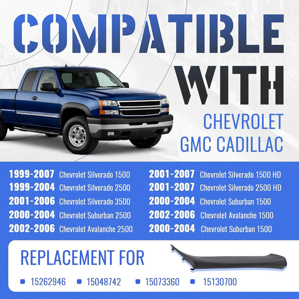 HECASA Windshield A Pillar Grab Compatible with 1999-2007 Chevy Chevrolet Sil...