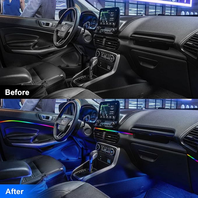 Acrylic Interior Car LED Strip Light RGB Dreamcolor 10 in1
