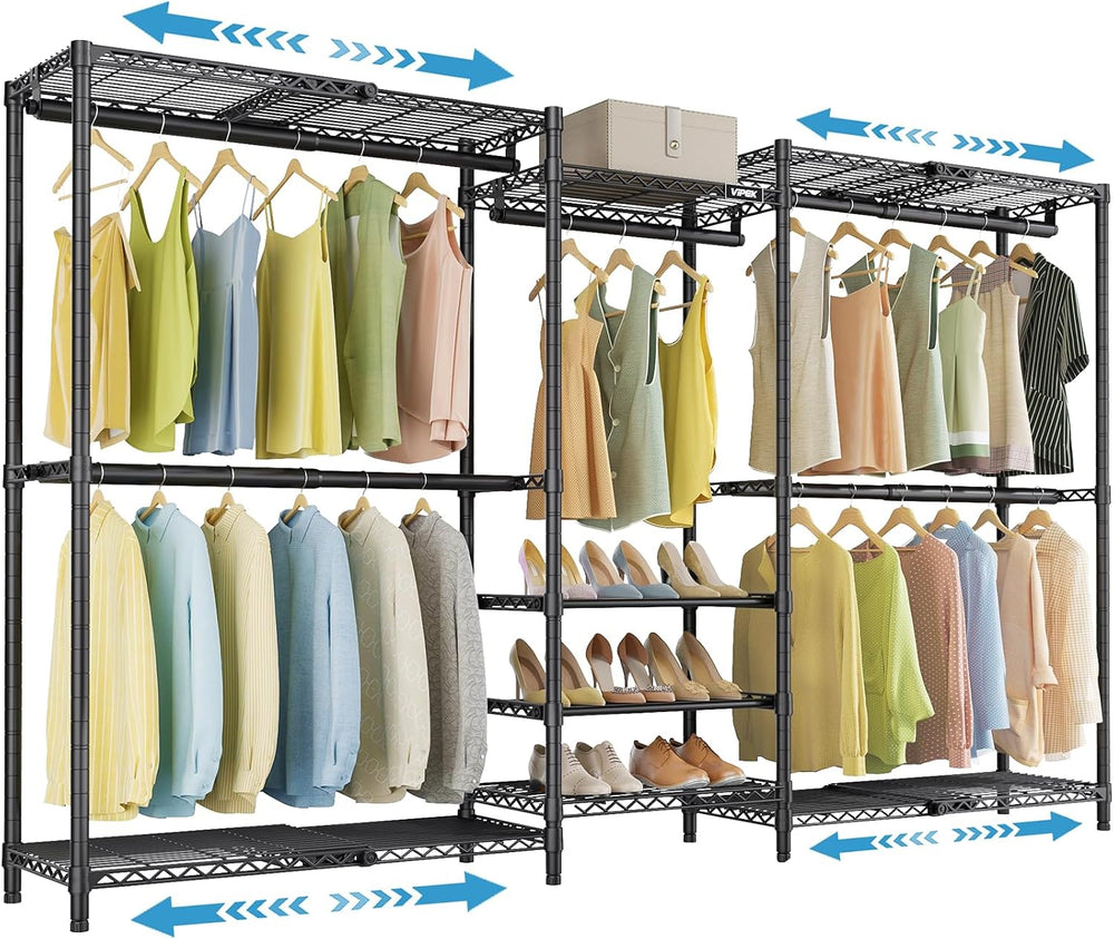 VIPEK X3S Expandable Closet System, Heavy Duty Freestanding Closet Organizer ...