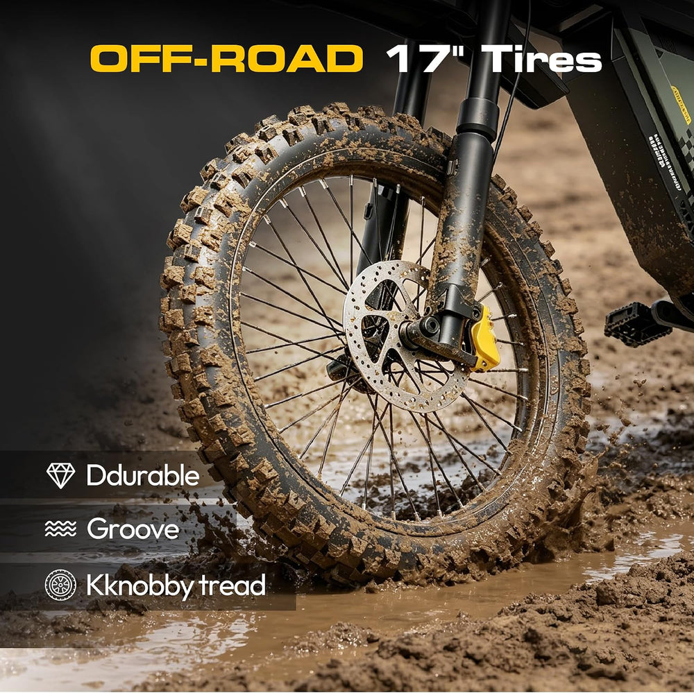 COSWHEEL Electric Dirt Bike for Adults, 7000/9000W Peak Motor Electric Motorc...
