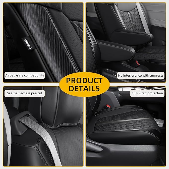 Custom Fit Sienna Seat Covers for Toyota Sienna LE, XLE 2021-2025 3-Row