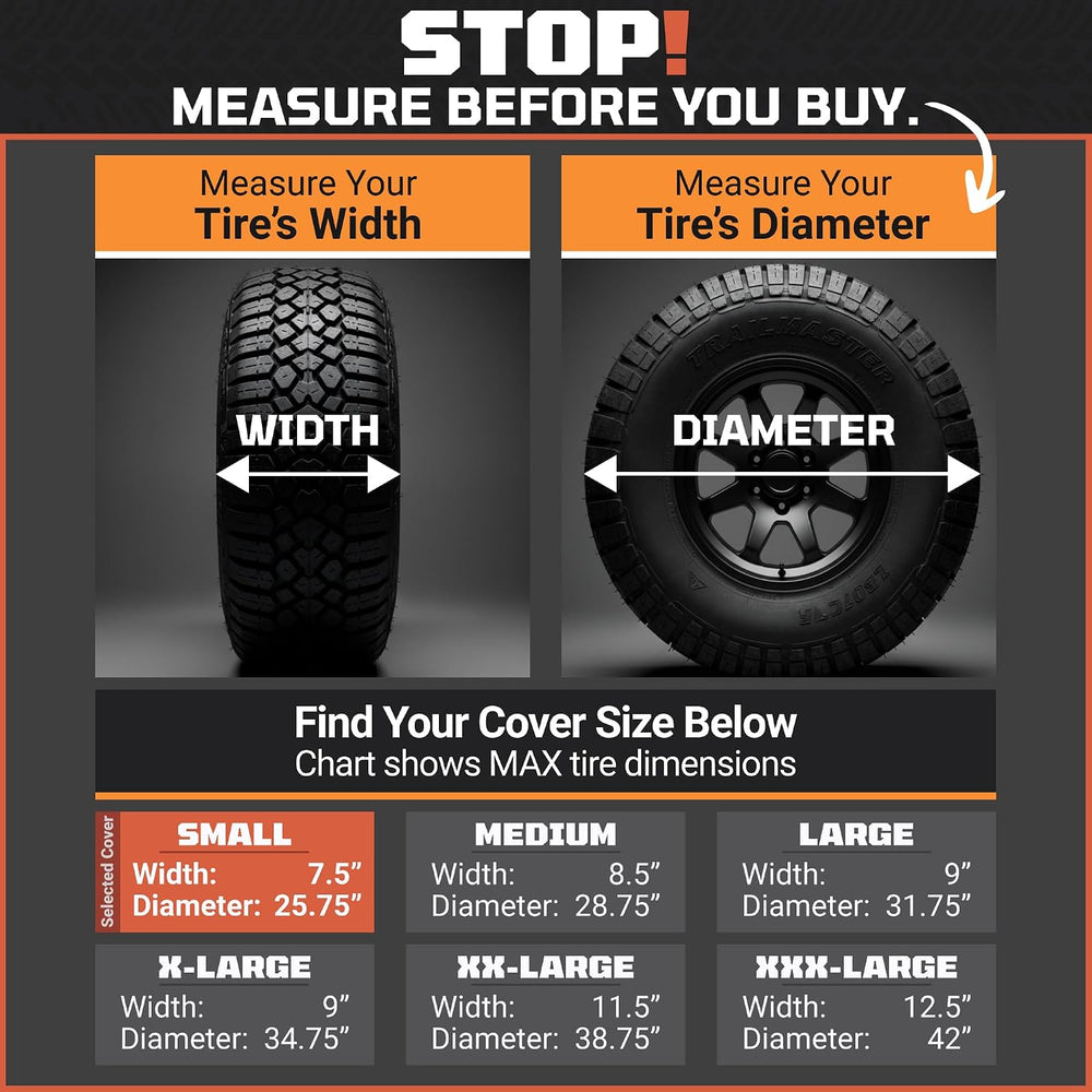 TIRESHIELD PRO Tire Covers Set of 4 - Heavy Duty All-Weather UV-Resistant Whe...