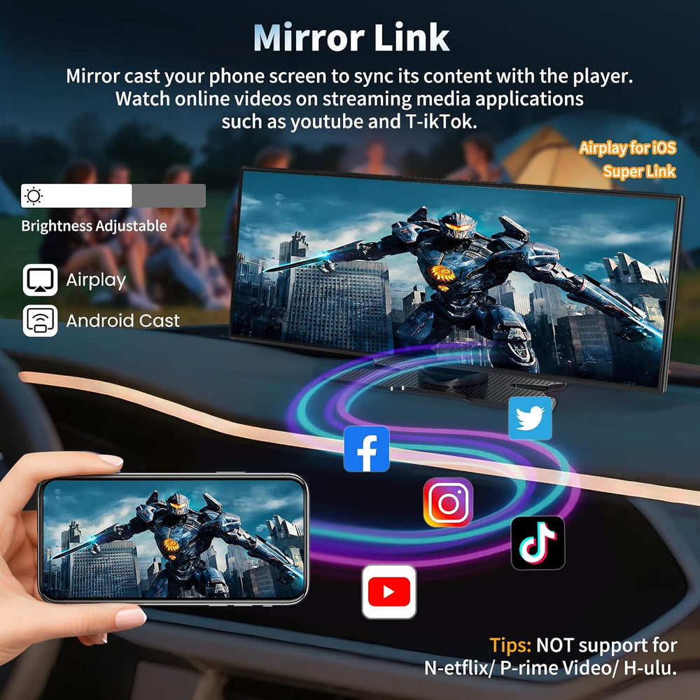 Wireless A-pple Carplay Screen for Car, Largest 11.5'' Carplay & ...