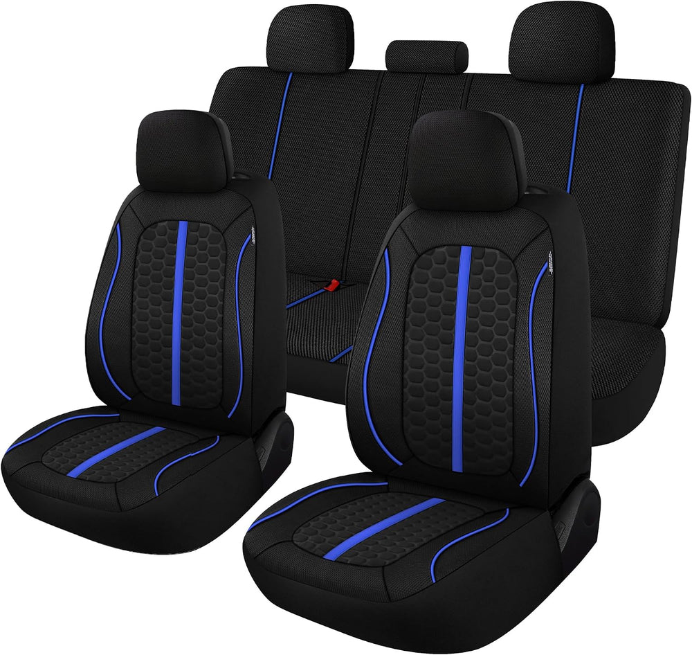 Breathable Premium Car Seat Covers Full Set，3D Air-Mesh Seat Covers for Cars，...