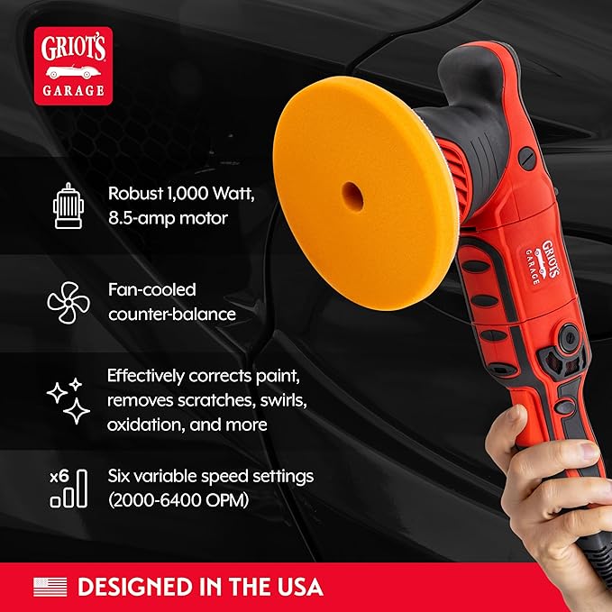 Griot's Garage G9 Random Orbital Polisher 10901 – 1000-Watt Dual Action B...
