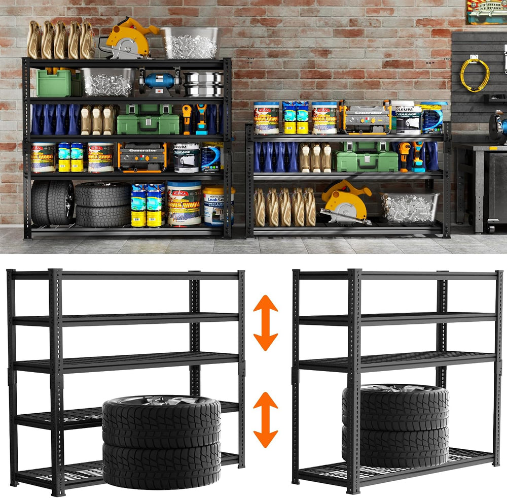 ROOMTEC Garage Shelving, 3300 LBS Capacity Storage Shelves Heavy Duty, 5 Tier...