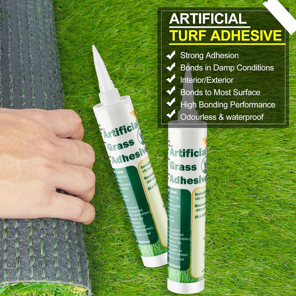 Threlaco 12 Tubes Artificial Grass Turf Glue 10 oz Seam Adhesive Synthetic
