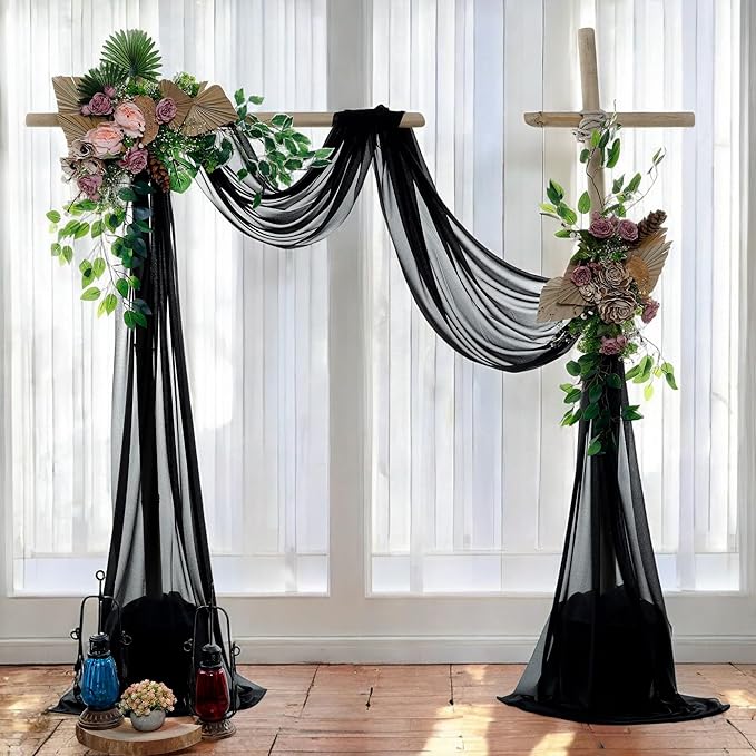 MDS Halloween Chiffon Draping Fabric - 1 Panel, 30" Wide x 100ft Long - ...