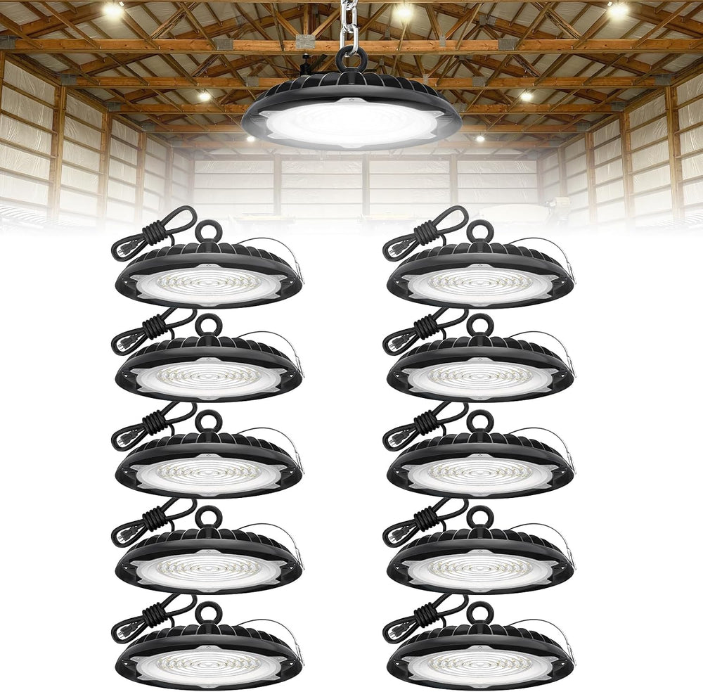 HYPERLITE UFO LED High Bay Light: 150W 19500LM High Bay LED Shop Lights with ...