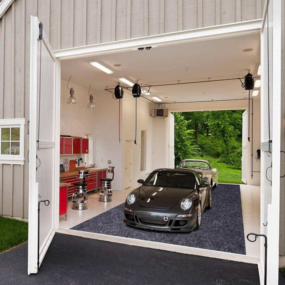Garage Floor Mat, 5 x 6 Ft Waterproof Mat with Non-Slip Backing, Reusable Abs...