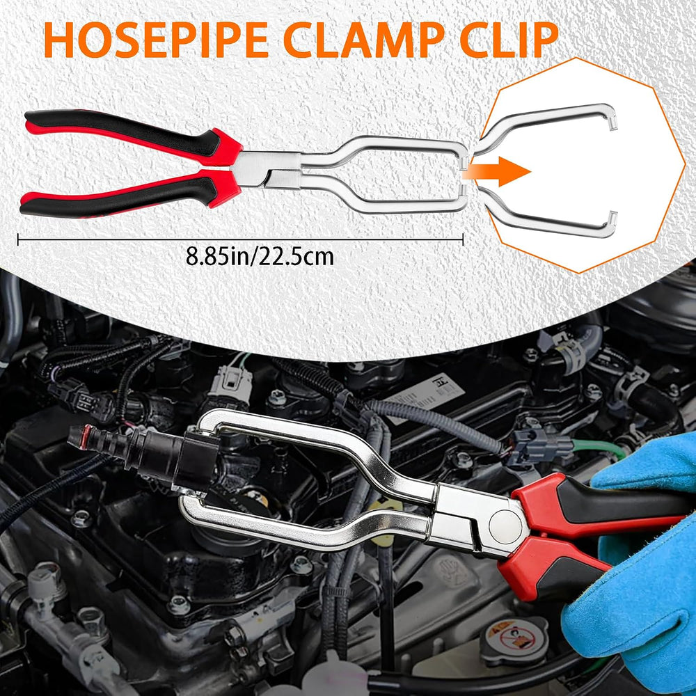 8-Piece Fuel Line Disconnect Tool Set with Hose Clamp Pliers, Relay Puller, P...