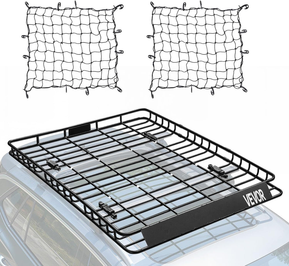VEVOR Roof Rack Basket, Universal Rooftop Cargo Carrier