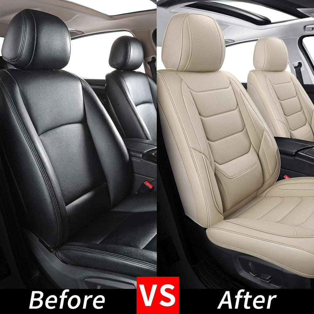 Leather Front Car Seat Covers Automotive Seat Protectors