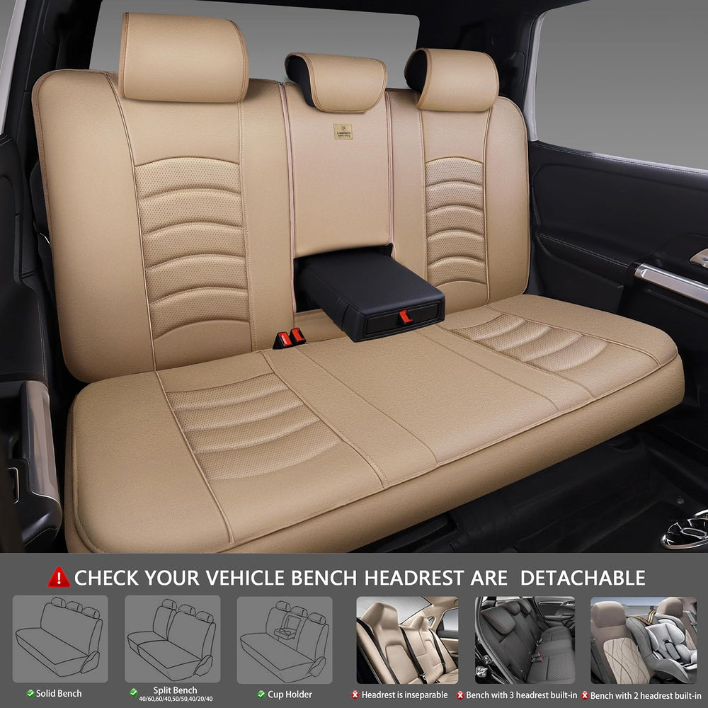 CAR PASS 3D Foam PU Leather Car Seat Covers, Universal Seat Covers Full Sets ...