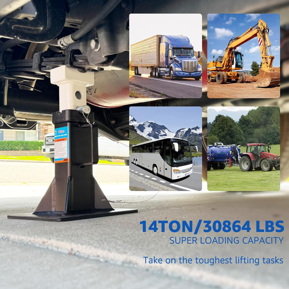 HKTE 14 Ton Jack Stands 28000 lbs Heavy Duty Car Jack Stands Adjustable 12...