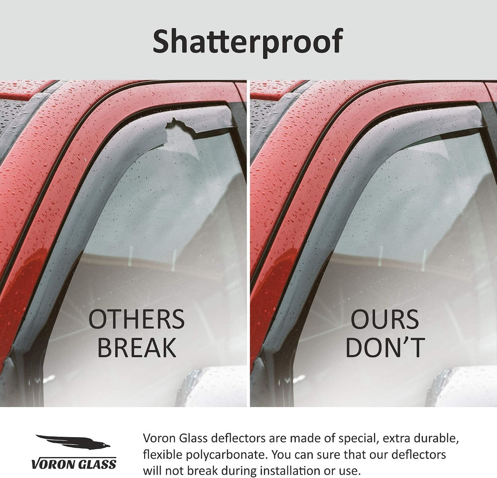 Voron Glass in-Channel Extra Durable Rain Guards for Kia K-5/K5 2021-2026, Wi...