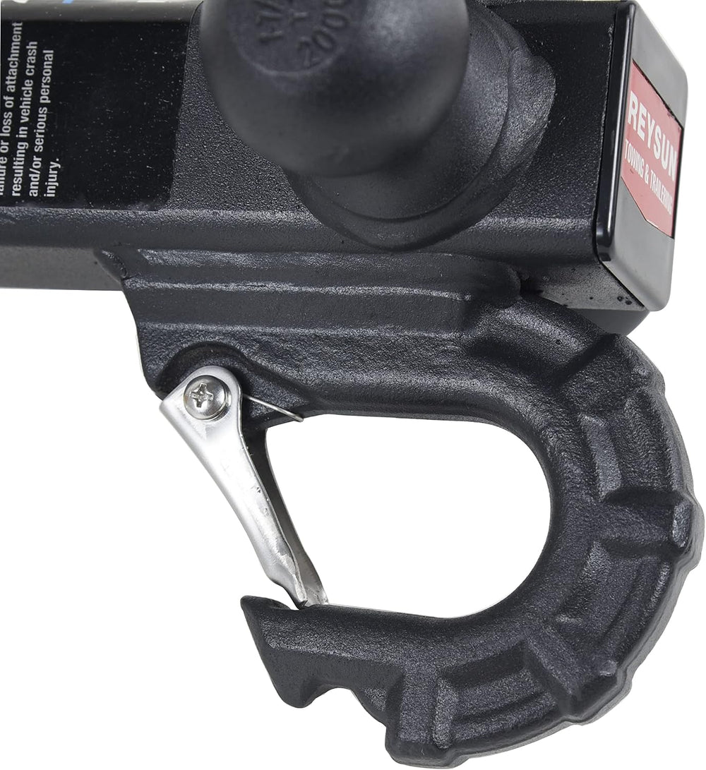 Patented Forged Trailer Hitch Tri-Ball Hitch with Hook: 3 Sizes in 1 Tow Ball...