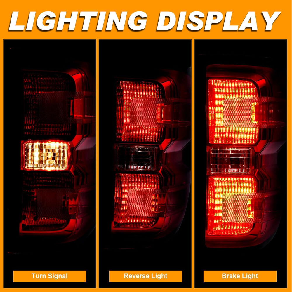 Tail Light Assembly Compatible With 2016-2019 Chevy Silverado 1500 2500 HD GM...