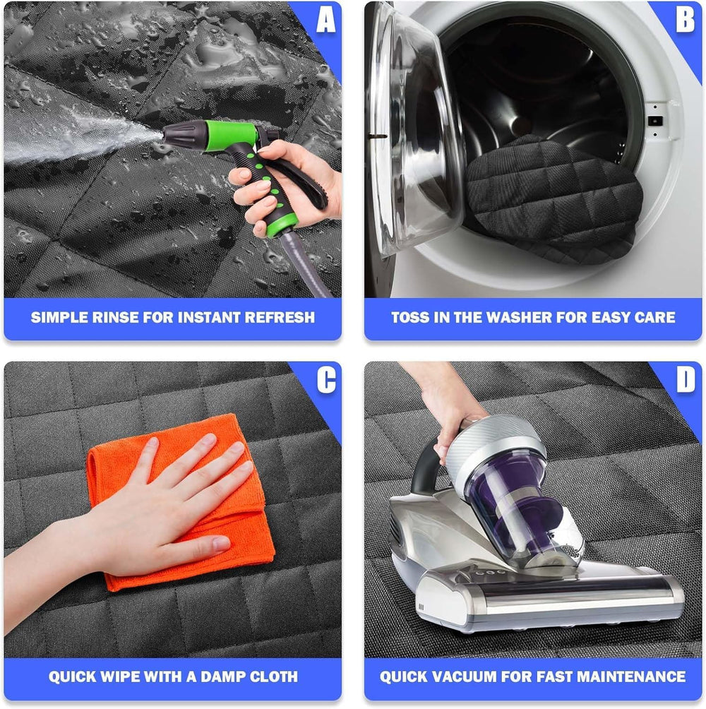 Yonktoo Dog Car Seat Cover for Back Seat, 60/40 Split Bench