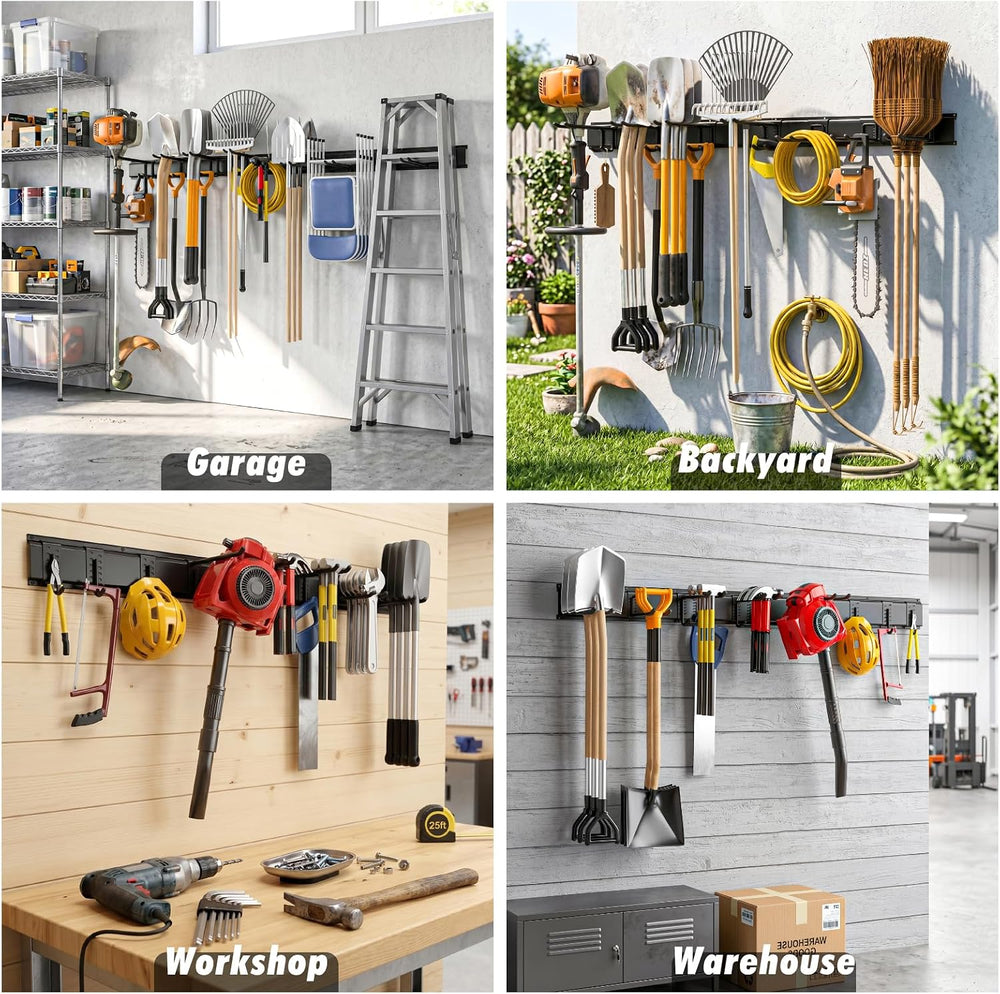 Housolution Garage Wall Organizer 64 Inch - 18Pack Carries 570 lbs