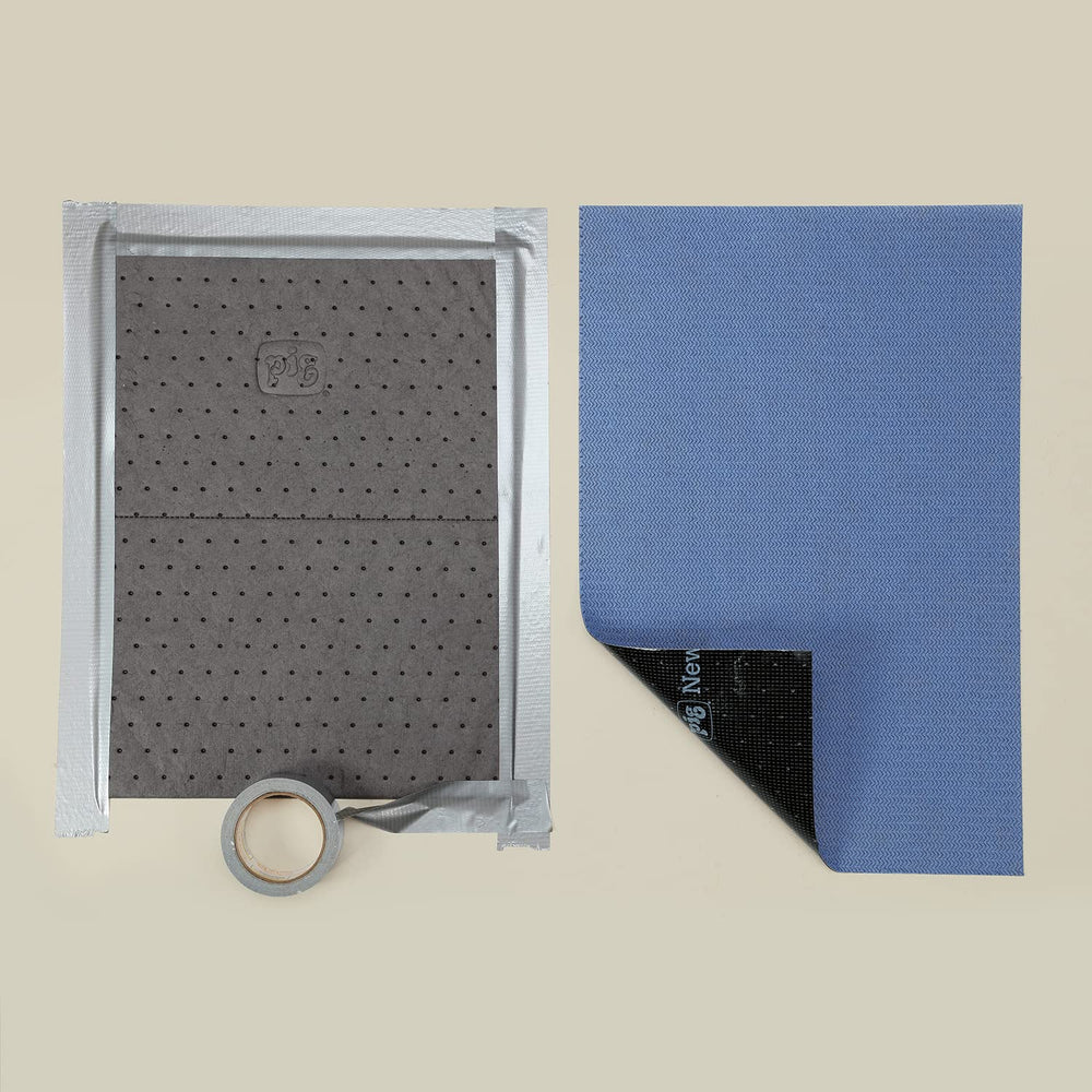 PIG Absorbent Adhesive-Backed Grippy Mat | Absorbs Up to 10.5 Gal Per Roll | ...