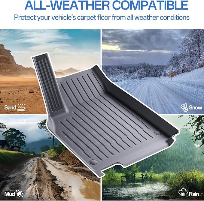 Floor Mats Fit for Model Y 2026-2025 Juniper 5-Seat (6-Piece)