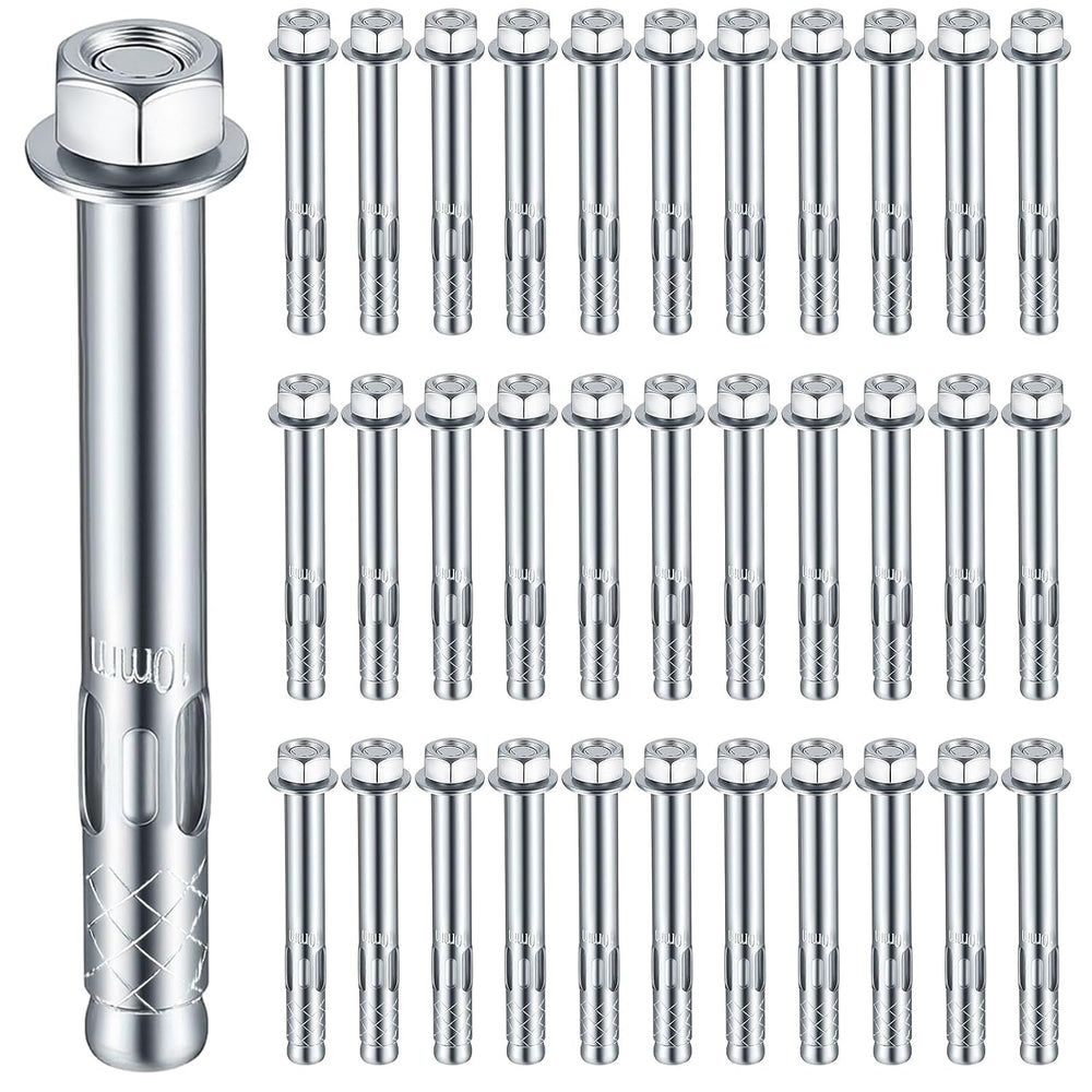 100 Pack 3/8" x 3" Sleeve Anchors for Concrete