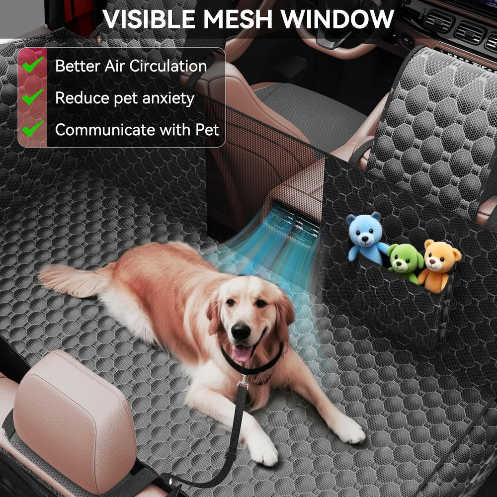 Hard Bottom Dog Car Seat Cover for Cars SUVs & Small Trucks