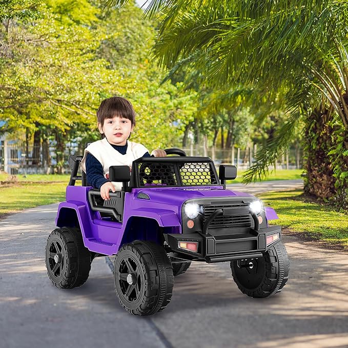 Costzon Ride on Car, 12V Battery Powered Truck Vehicle